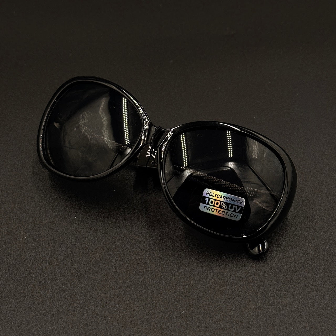 Zahara Black Blue Lens Silver