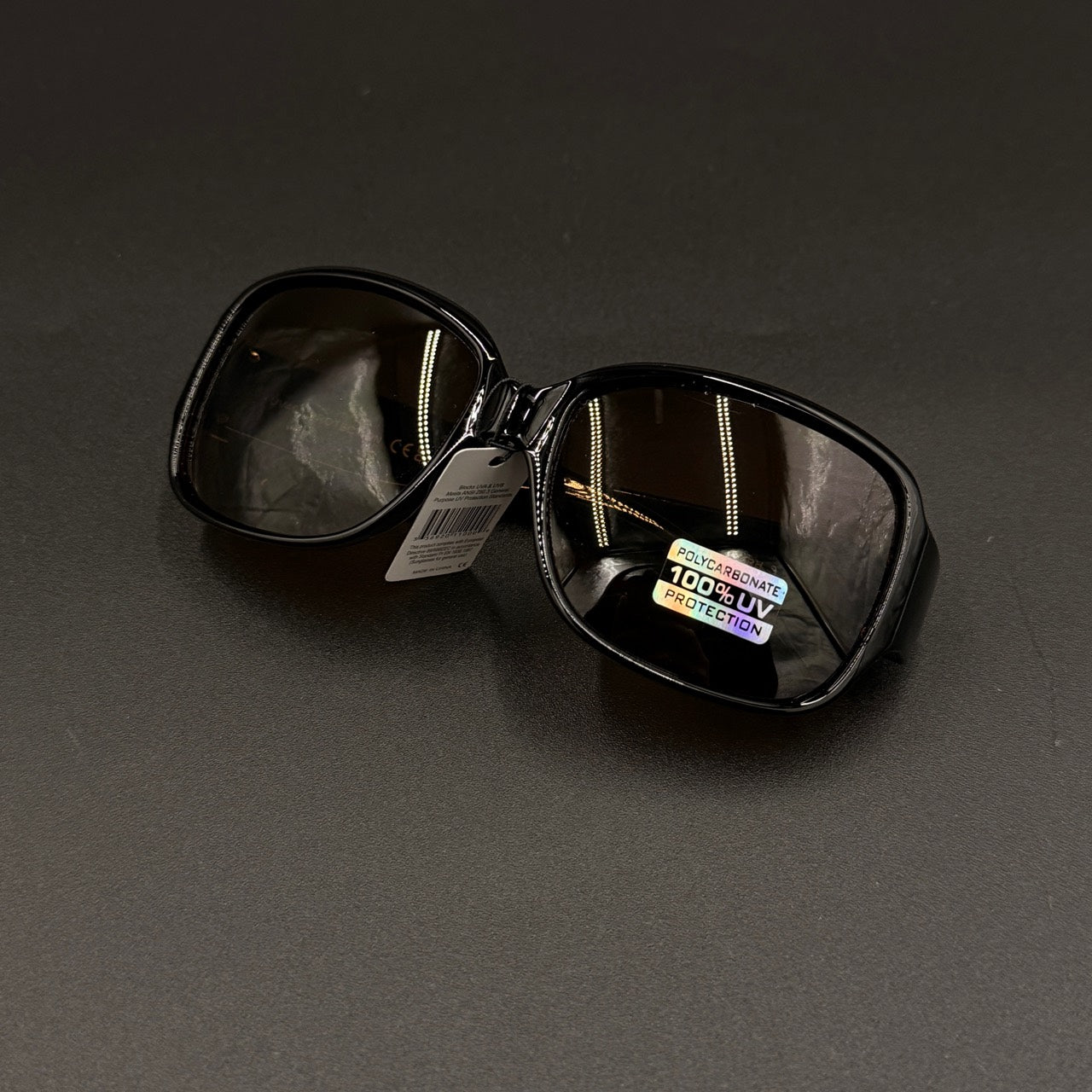 Amara brown lenses with gold crystal temple