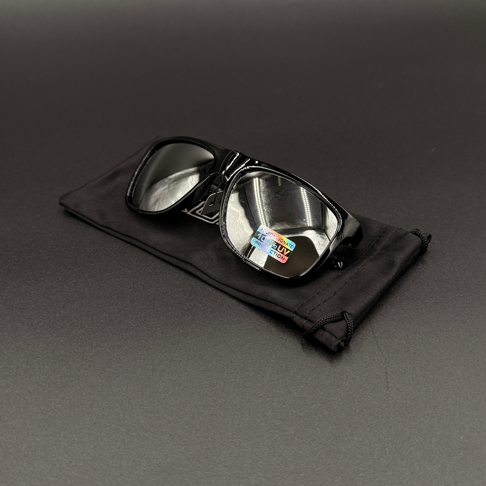 Silver/Glossy Black Sunglasses (Vault)